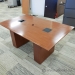 72" Medium Maple Boardroom Meeting Table with Power Connectivity